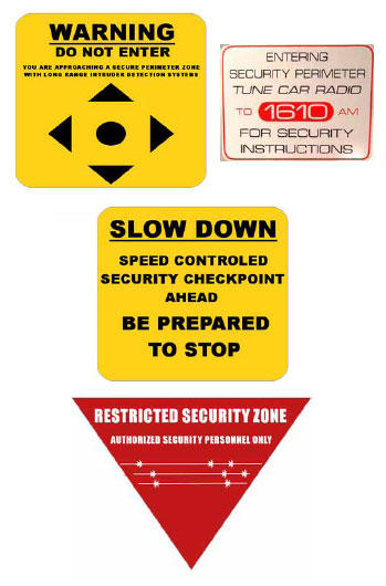 Security Signs Package [SSP-200]